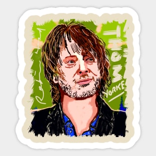 Thom yorke rock star radiohead band Sticker